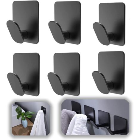 SET 2 GANCI APPENDINI DA PARETE ADESIVE CASA BAGNO CUCINA ATTACCAPANNI