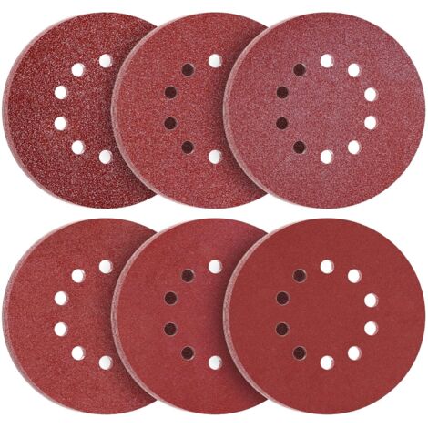 ALBOYI dischi abrasivi da 12,7 cm, 8 fori, grana 40/60/80/120