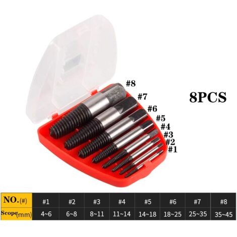 JUEGO DE 5 EXTRACTORES DE TORNILLOS. MARCA STANLEY