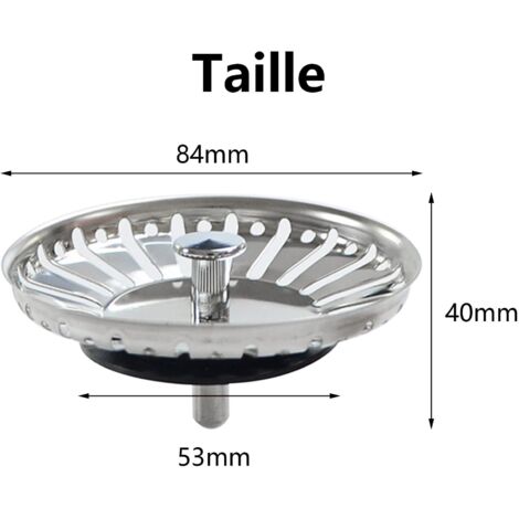 Tapón Fregadero Acero Inoxidable 304 ViWaVee | Colador AntiOlores | Press Push Para 73-87mm