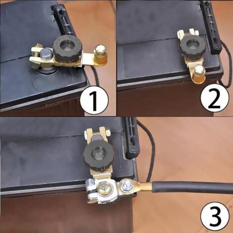 Interruptor Desconexión Batería Coche 12V 350A – 4 Posiciones, Núcleo Cobre Plateado