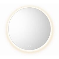 Runder LED-Spiegel – 80 x 80 cm – LED-Hintergrundbeleuchtung – AURELIA