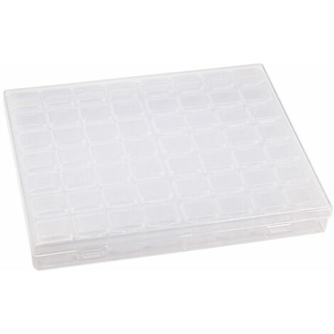 royaluxe - Boîte de Tri pour Peinture Diamant Mini Boîte de Peinture au Diamant Portable Boîte de Rangement Diamant Réglable Stockage de Perles pour Peinture Accessoires de Cas D'organisation de Bijou (1/5)