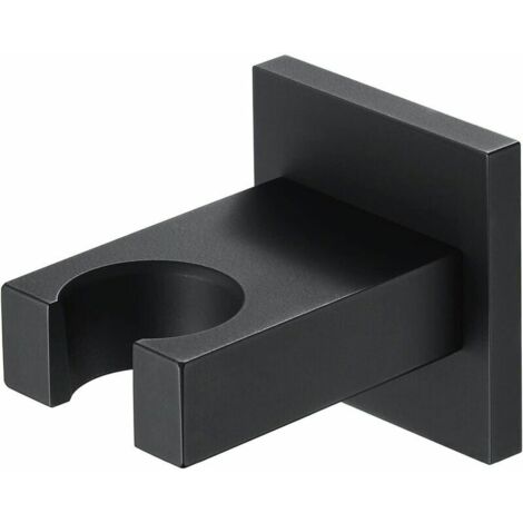 royaluxe - Support de douche noir Support de douche en laiton Support de douche à main carré mural Support de douche (1/5)