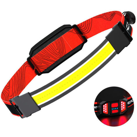 royaluxe - Lampe Frontale Led Rechargeable, De Lampe Torche Frontale De ,Étanche Et Lampe Frontale Arrière Rouge,3 Modes De Lumière, Adapté Au Camping,Randonnée,Travail,Pêche [Classe énergétique A+++] (1/5)