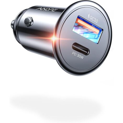 Allume Cigare Chargeur USB C 48W Chargeur Voiture PD&QC3.0 Rapide Allume Cigare USB Adaptateur pour iPhone 13 12 11 Pro Max X XR XS 8, Samsung Note20 S21 Huawei iPad (1/5)