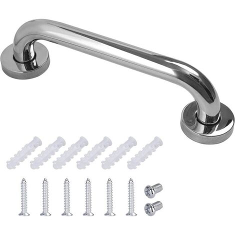 royaluxe - Barre d'appui en Acier Inox Poignée de Baignoire de Salle de Bain pour WC Toilette pour Personnes Âgées/Handicapées/Enfants/Enceinte 25 cm