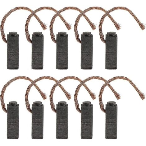 royaluxe - Balais de Charbon Moteur Pièces de Rechange Universelles d'outil Électrique pour Meuleuse d'angle Ponceuse Orbitale 5x6x14mm 10Pcs (1/5)