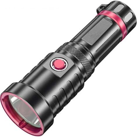 royaluxe - Lampe torche de plongée, 10000 Lumens XHP70 LED, lampes de plongée à 150 mètres sous l'eau, étanche IPX8, lampe de poche de plongée sous-marine professionnelle avec cordon pour la plongée(b