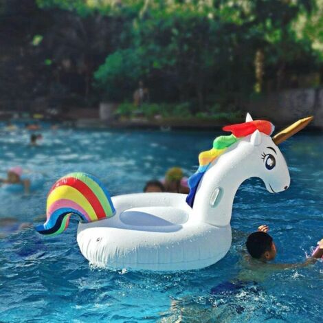 Bouée licorne géante gonflable 251x163x145cm Bouée licorne géante gonflable 251x163x145cm