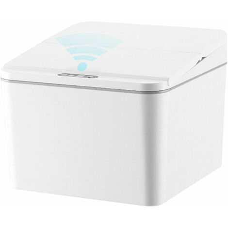 royaluxe - Poubelle sans contact 4L Poubelle à induction intelligente Capteur de mouvement infrarouge Poubelle automatique avec couvercle pour voiture cuisine salle de bain bureau chambre alimenté par (1/5)