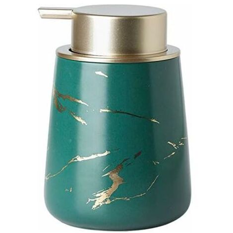royaluxe - 400ml Distributeur de savon liquide décoratif pour les mains Distributeur de savon pour les mains en céramique de style nordique pour cuisine et salle de bain (1/5)