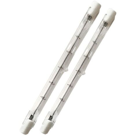 500W tube R7s 118mm halogène Dimmable Blanc Chaud 2800K ampoule crayon r7s linéaire 11000lm AC 200-240V pour l’éclairage de maison, travail, sécurité, lampadaire, etc (5pcs) (1/6)