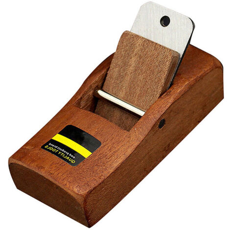 royaluxe - Mini Rabot À Bois, Avion de charpentier, rabot à main Outil de Woodcraft, Rabot Manuel Avec Lame En Acier Outil De Menuiserie Charpentier,une pièce, (1/5)