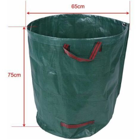 royaluxe - Sacs poubelles de jardin 270L - Feuilles de branches pour les ordures Extérieur