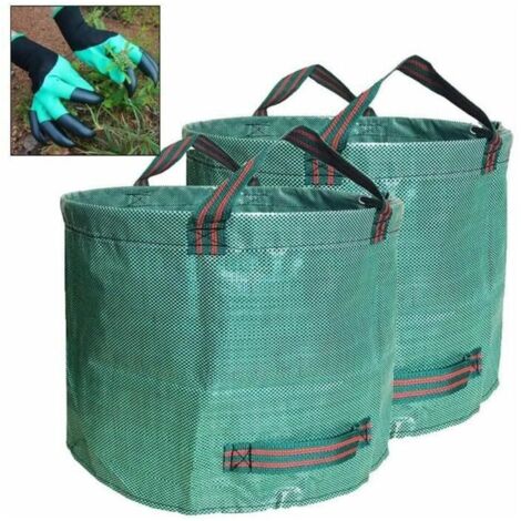 royaluxe - Bac de jardin, lot de 2 sacs de rangement de jardin, 150 g en polypropylène tissé, bac de jardin M2 [292] Extérieur