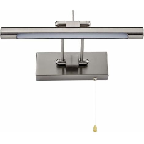 Applique de salle de bain LED 35cm 6W – Miroir réglable IP44 – Lumière blanche 4000K – Interrupteur à tirette (1/4)