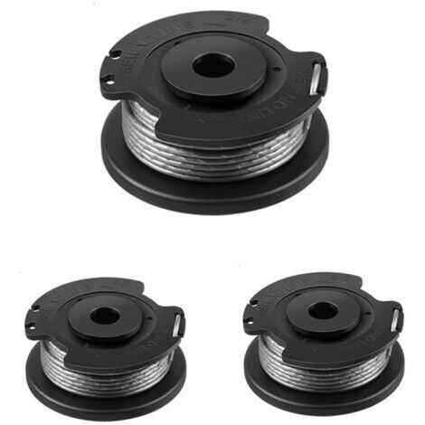 royaluxe -Bobine de rechange pour Bosch ART 23 SL/ART 26 SL/ART 2300/ART 23-28/ART EASY (F016800569/F016800385) pour tondeuses à gazon Bosch avec 1 capuchon (F016F04557) 3 pièces (1/5)
