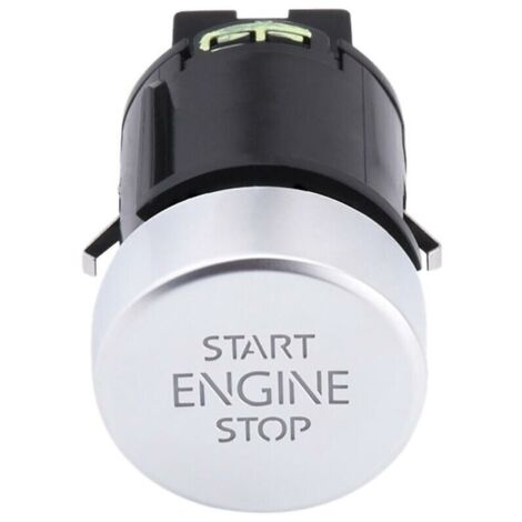 royaluxe -Commutateur de bouton d'arrêt de démarrage de mot de voiture pour Tiguan 2008-2016 Sharan (1/5)
