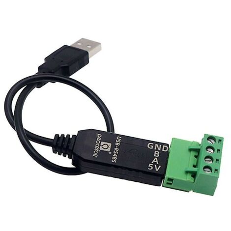 royaluxe -Adaptateur Rs485 Vers Usb Extension 4 Bornier Femelle Rs485 485 Vers Usb Mâle 1pc (1/5)