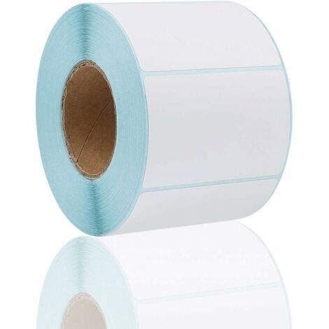 royaluxe -Étiquette Autocollantes 800 Pièces Blanches Étiquettes Thermiques Rouleau Multifonctions Rectangle Étiquettes pour Cuisine de Bureau Address Labels Papier Mailing Prix 6 x 4cm,Starlight