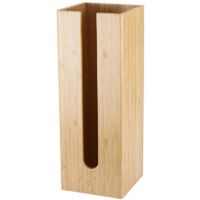 royaluxe - Porte-rouleau de papier toilette en bambou – Idéal pour la salle de bain ou les toilettes Boîte à papier toilette moderne et simple, couleur bûche, une pièce,