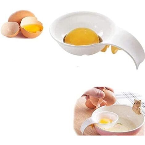 Separatore di uova, separatore di tuorlo d'uovo, albume d'uovo in silicone, separatore di tuorlo d'uovo, albume d'uovo di gallina, meringa, maionese-RAPANDA (1/5)