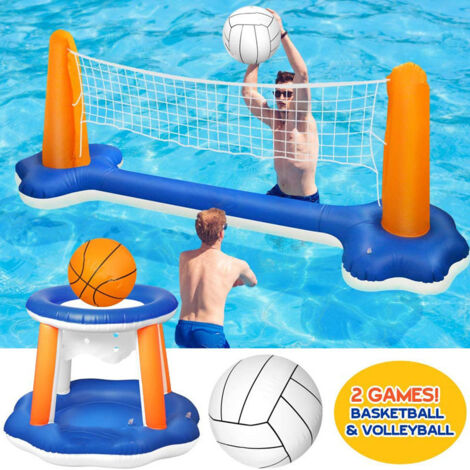 Set rete pallavolo gonfiabile 239X64X91 cm (56508) - Gonfiabili