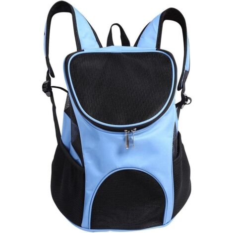 Zaino e accessori per cani, zaino per il trasporto di cani, ventilazione regolabile a mani libere, doppia tracolla, borsa per il trasporto di cani, gatti, chinot, gattini, conigli, passeggiate, escurs (1/5)