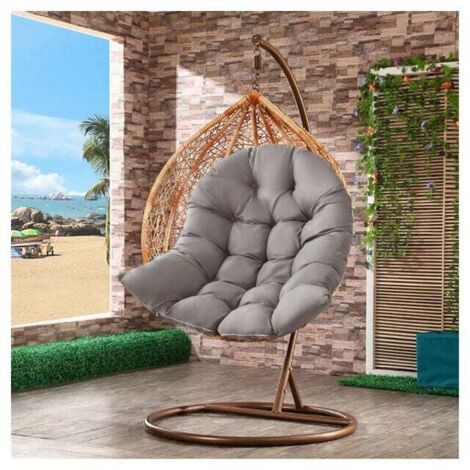 Treer Cuscino Rotondo per Poltrona Cuscino per Poltrona Sospeso Esterno Giardino, Lavabile Cuscino per Sedia Sospesa per Altalena da Esterno di Grandi Dimensioni (80cm,Fiori di ciliegio