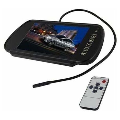 Specchietto retrovisore per auto, monitor per auto TFT LCD da 7 pollici, specchietto retrovisore, telecamera per la retromarcia, monitor per auto-RAPANDA (1/5)