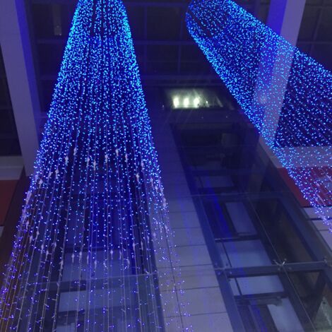 50 m 400 luci LED per carnevale, matrimonio, illuminazione da giardino per esterni e interni, luci LED per decorazioni per alberi di Natale, ghirlanda per gazebo, blu-RAPANDA (1/5)