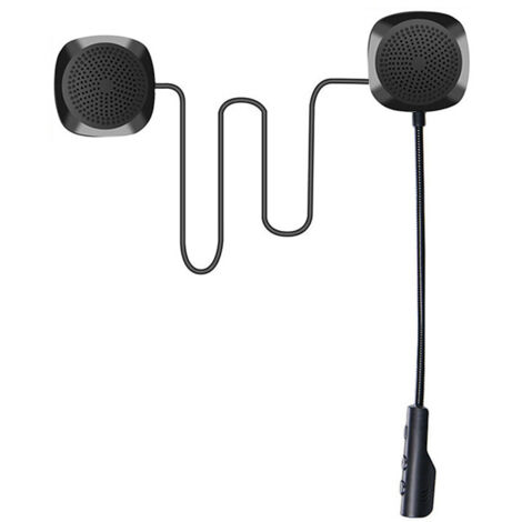 Casco Moto Bluetooth 5.0 per Casco Moto, Vivavoce Wireless, Altoparlanti Musicali, Microfoni per Controllo Chiamate, Auricolari Anti-Interferenza (Grigio)