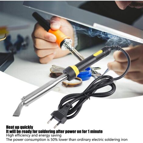 175w Electric Soldering Gun Iron Kit 3 Tips Case Solder Flux 240v VOCHE 7426845209690 - Foto 8