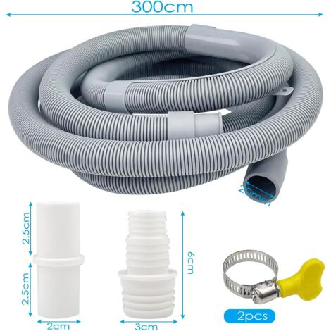 Tubo Scarico Lavatrice Hotpoint 250 Cm – Universale Diametro 21-32 Mm, Diritto - Foto 2