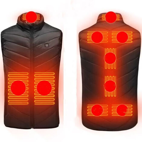 Gilet Riscaldato Uomo Macocheezee - 26 Zone Di Calore - Con Batteria 20000 MAh 7,4V - Giacca Invernale - 3