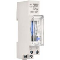 Timer meccanico 24 ore, timer minimo 15 minuti, montaggio su guida, batteria integrata, Sul180a AC220-240V grigio - Sul180a AC220-240V grigio