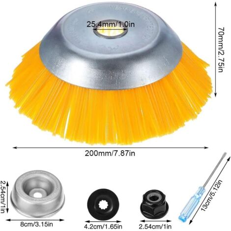 Cabezal De Corte De Hilo Para Desbrozadora De Césped Con Rueda De
