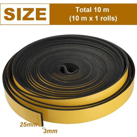 Aexit 2 Pcs 6CM Ancho 4M Longitud 3MM Grueso De Un Solo Lado