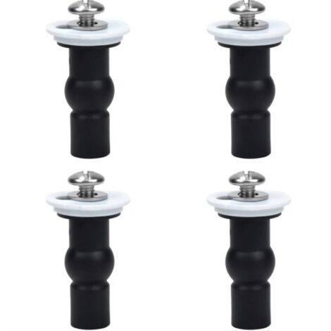 Accessoires pour abattant de toilette, lot de 4 vis pour charnières d'abattant de toilette, fixations pour abattant de toilette, écrou supérieur, vis (1/3)