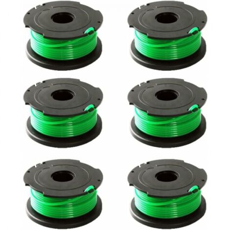 Bobines de fil vert 6 pièces pour débroussailleuse Black & Decker GL7033 GL8033 GL9035 A6482 (1/4)