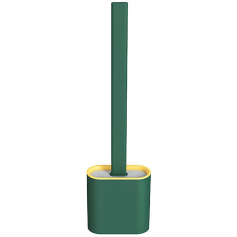 BROSSE WC : Brosse WC flexible en silicone ultra-hygiénique de couleur verte (1/5)