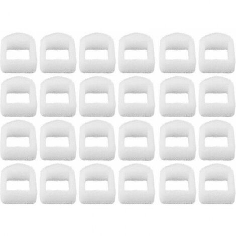 Filtre en mousse de rechange 24 pièces pour fontaines pour chiens et chats, préfiltre en mousse pour fontaines pour animaux, compatible avec les fontaines Drinkwell, en céramique et acier inoxydable (1/5)