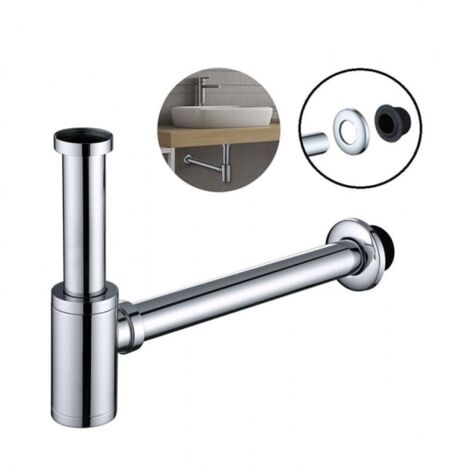 Siphon d'évier en acier inoxydable, siphon d'évier, ensemble de siphon réglable en hauteur (1/3)