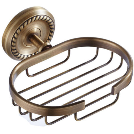 Porte-savon mural en aluminium pour salle de bain – porte-savon pour douche, porte-éponge (1/4)
