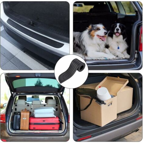 Bande Caoutchouc Seuil Coffre Protection Pare-Chocs Voiture - Bande Caoutchouc 104x9cm - Autocollante Universelle - Anti-Rayures Protection Chargement Bagages