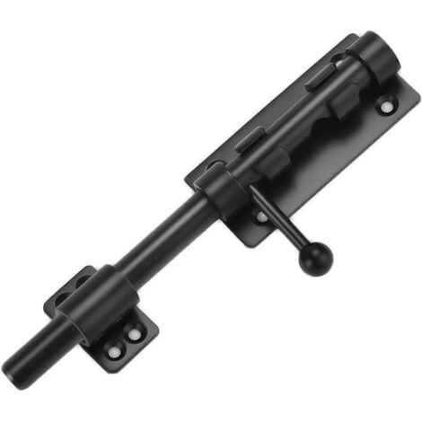 Loquet à pêne cylindrique de 4 pouces, loquet de portail à pêne coulissant robuste, loquet de porte en acier inoxydable 304 solide, loquet de sol, matériel pour clôture, porte de cour, porte (1/5)