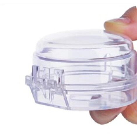 1 Pièce Couvre Sécurité pour Cuisinière,Boutons Protection Cuisinière, Couvre Bouton de Cuisinière, Protections Du Bouton Poêle pour Protection Serrures Bébé Cuisine Sécurité (Blanc) (1/4)