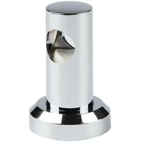 Support mural robuste pour barre de douche de 22 mm, fixation facile avec vis de serrage - Argent