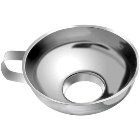 Entonnoir à large ouverture en acier inoxydable pour conserves, ustensiles de cuisine, gadgets, entonnoir avec poignée pour confiture 10,5cm (1/5)